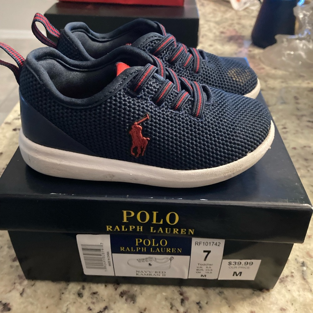 Polo Slide on sneakers toddler 7C (USED)